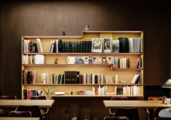 Student in Library